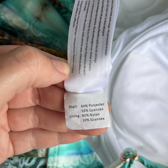 LISA BLUE One Piece Swimsuit size 10 - Picture 6 of 8